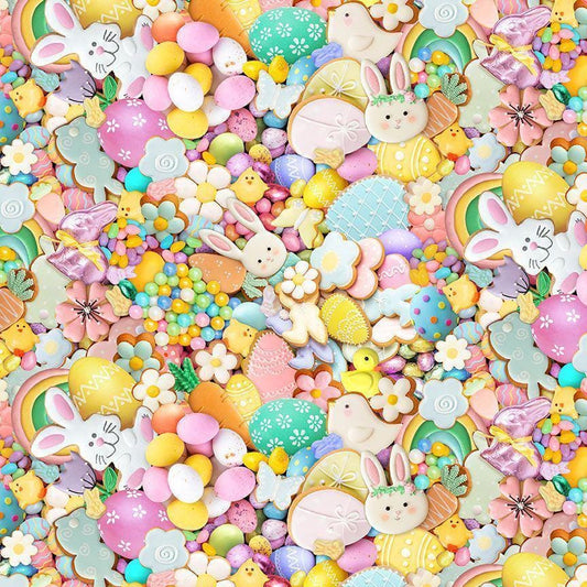 Easter Treats Fabric - Timeless Treasures - 100% Cotton