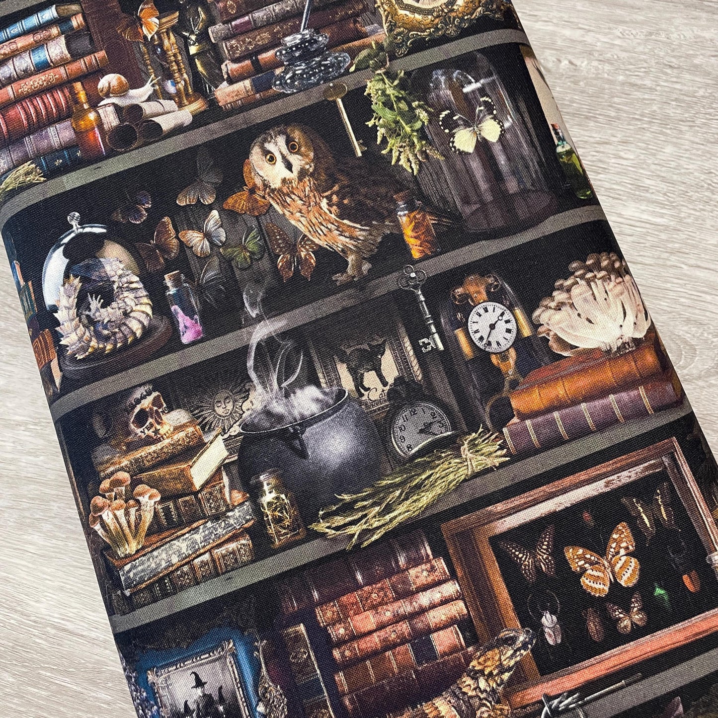 Witch Apothecary Book Shelf Fabric - 100% Cotton