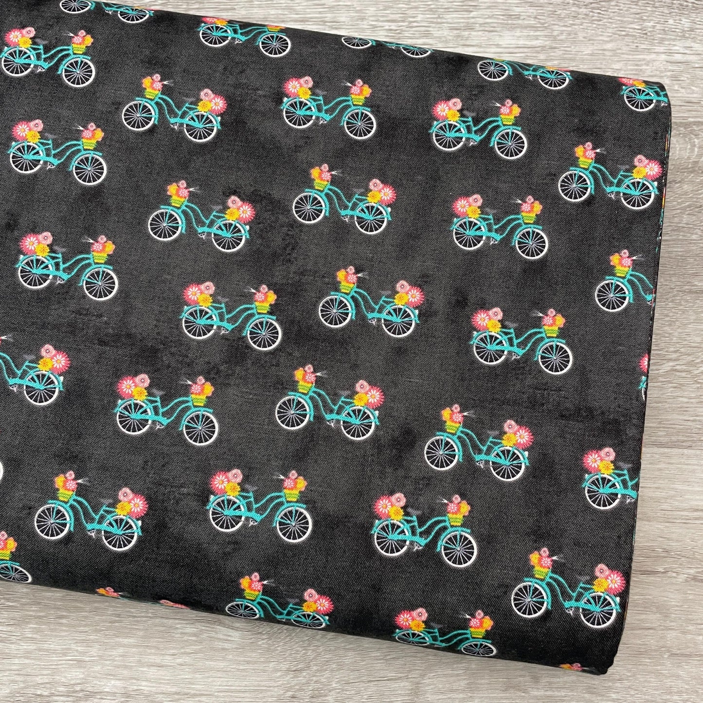 Bicycle Time Slate Multi - At Home Collection - Benartex - 100% Cotton Fabric