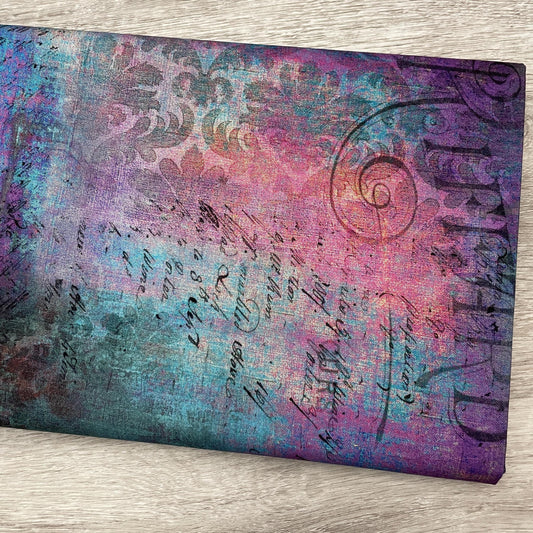 Tim Holtz Rue le Peltier - Patina - 100% Cotton Fabric - FreeSpirit - Eclectic Elements - Abandoned Collection