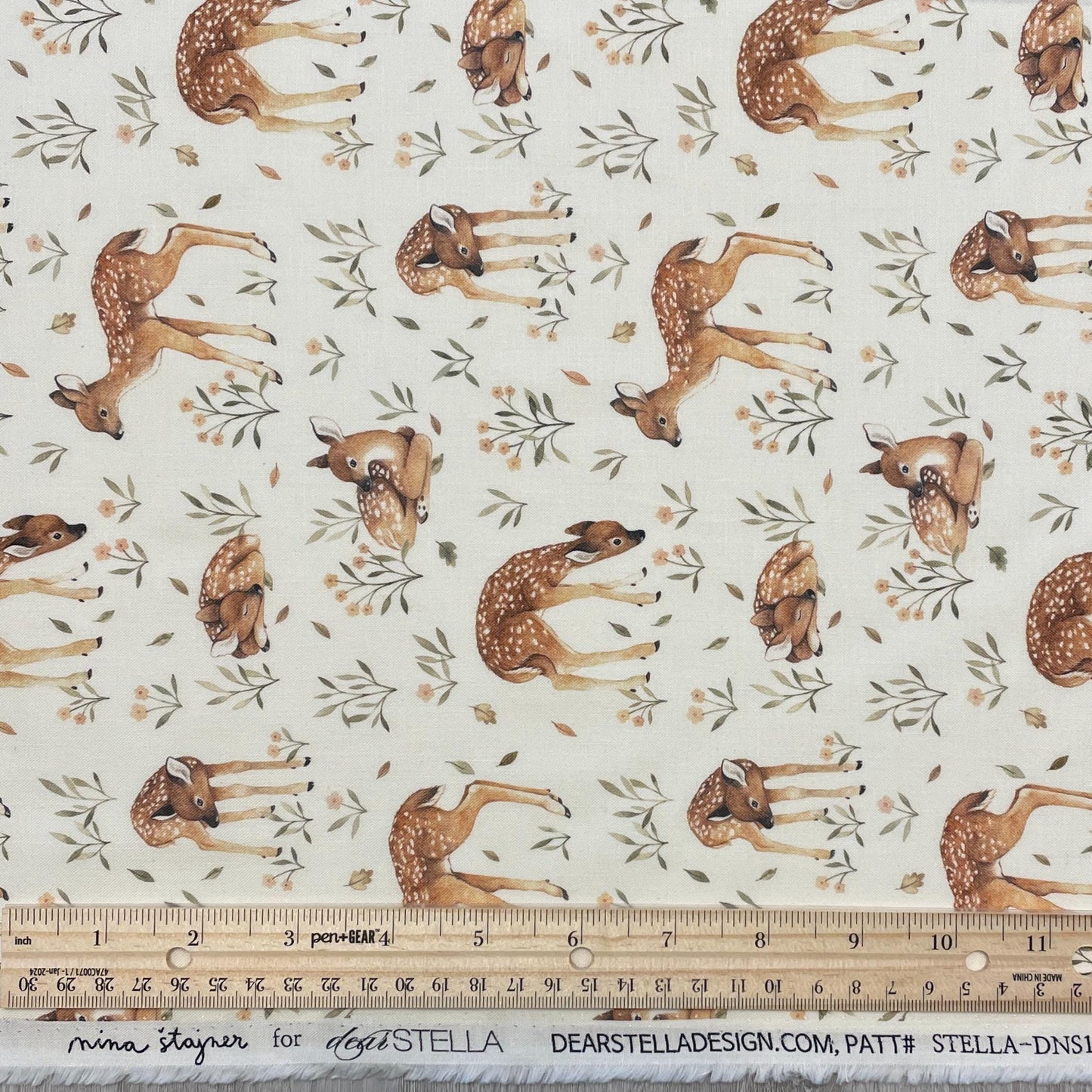 Dear Stella Deer Fabric - Little Fawn - 100% Cotton - DNS1905