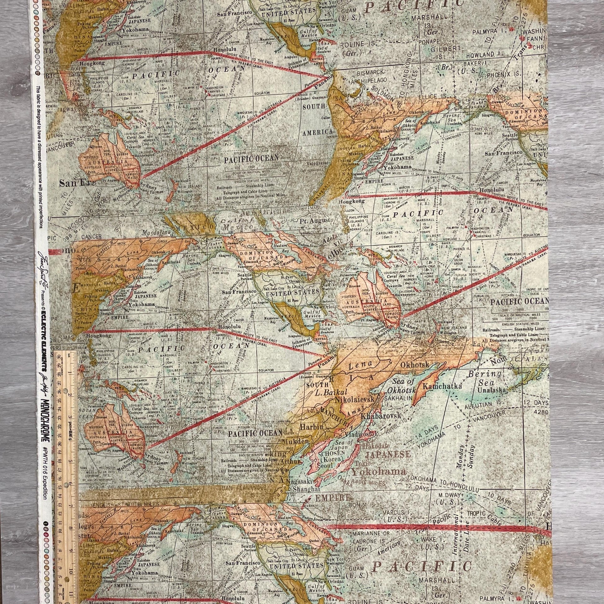 Tim Holtz Expedition - Multi - 100% Cotton Fabric - FreeSpirit - Eclectic Elements - Foundations Collection