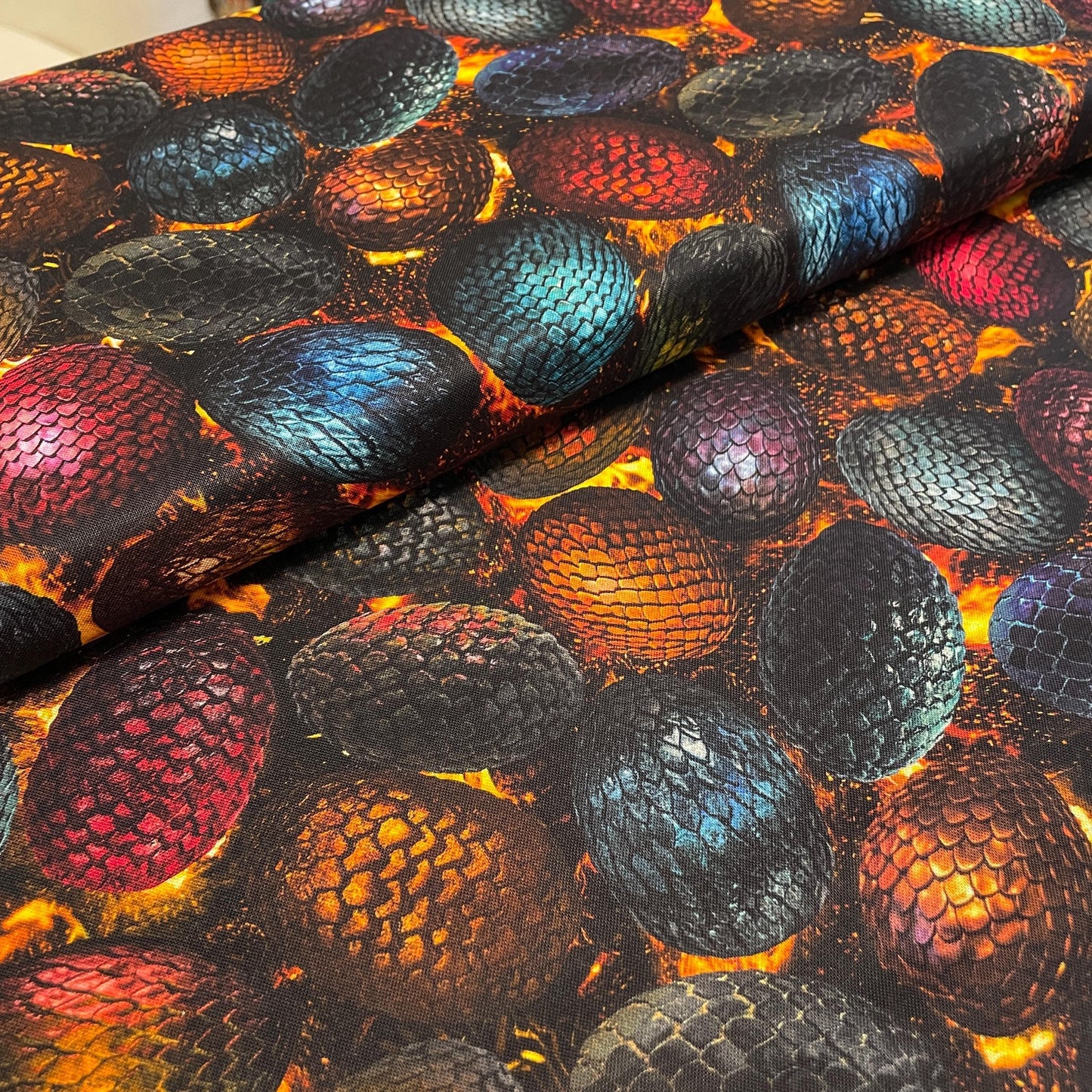 Dragon's Eggs Fabric - Timeless Treasures - 100% Cotton - Dragon's Lair Collection