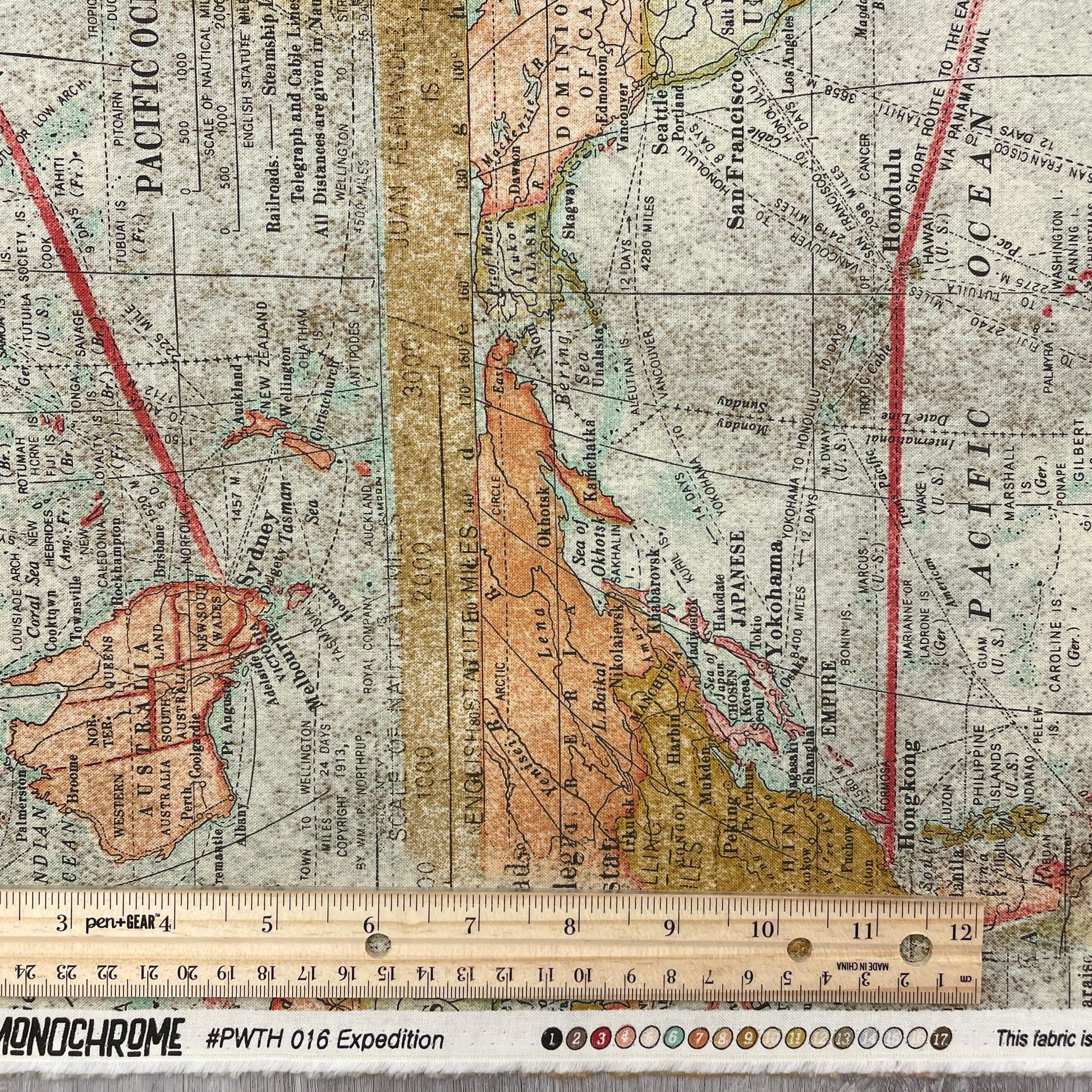 Tim Holtz Expedition - Multi - 100% Cotton Fabric - FreeSpirit - Eclectic Elements - Foundations Collection