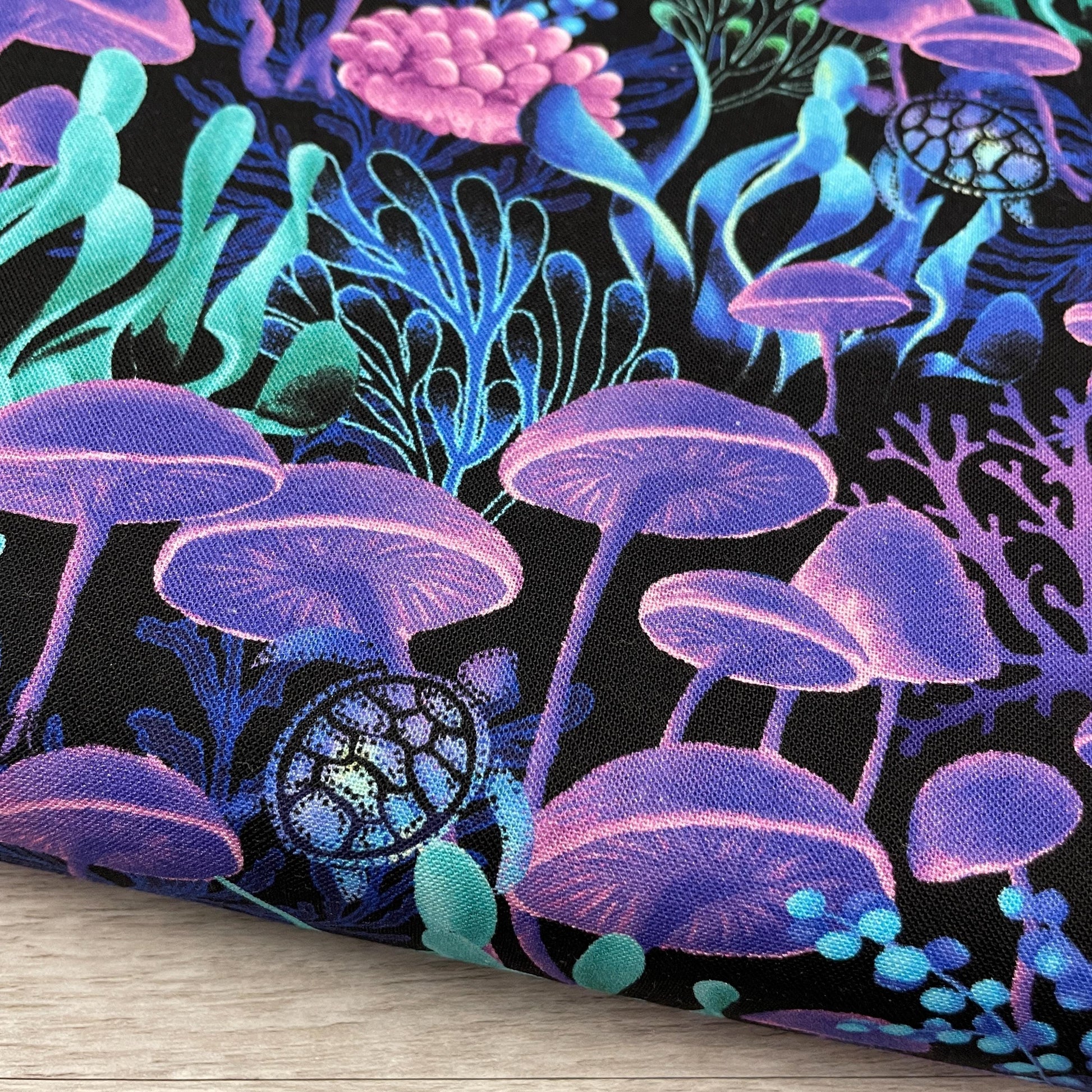 Electric Coral Life - 100% Cotton Fabric - Timeless Treasures - Electric Ocean