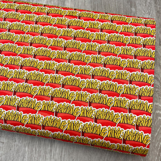 French Fry Fabric - Burger Bar - 100% Cotton - 3 Wishes - Fast Food Fries