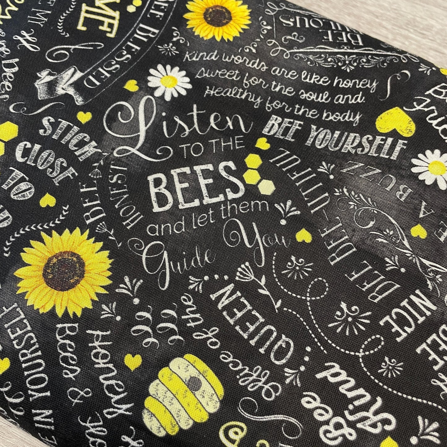 Bee fabric by the yard - Motivational Bee Quotes - Home is where my honey is