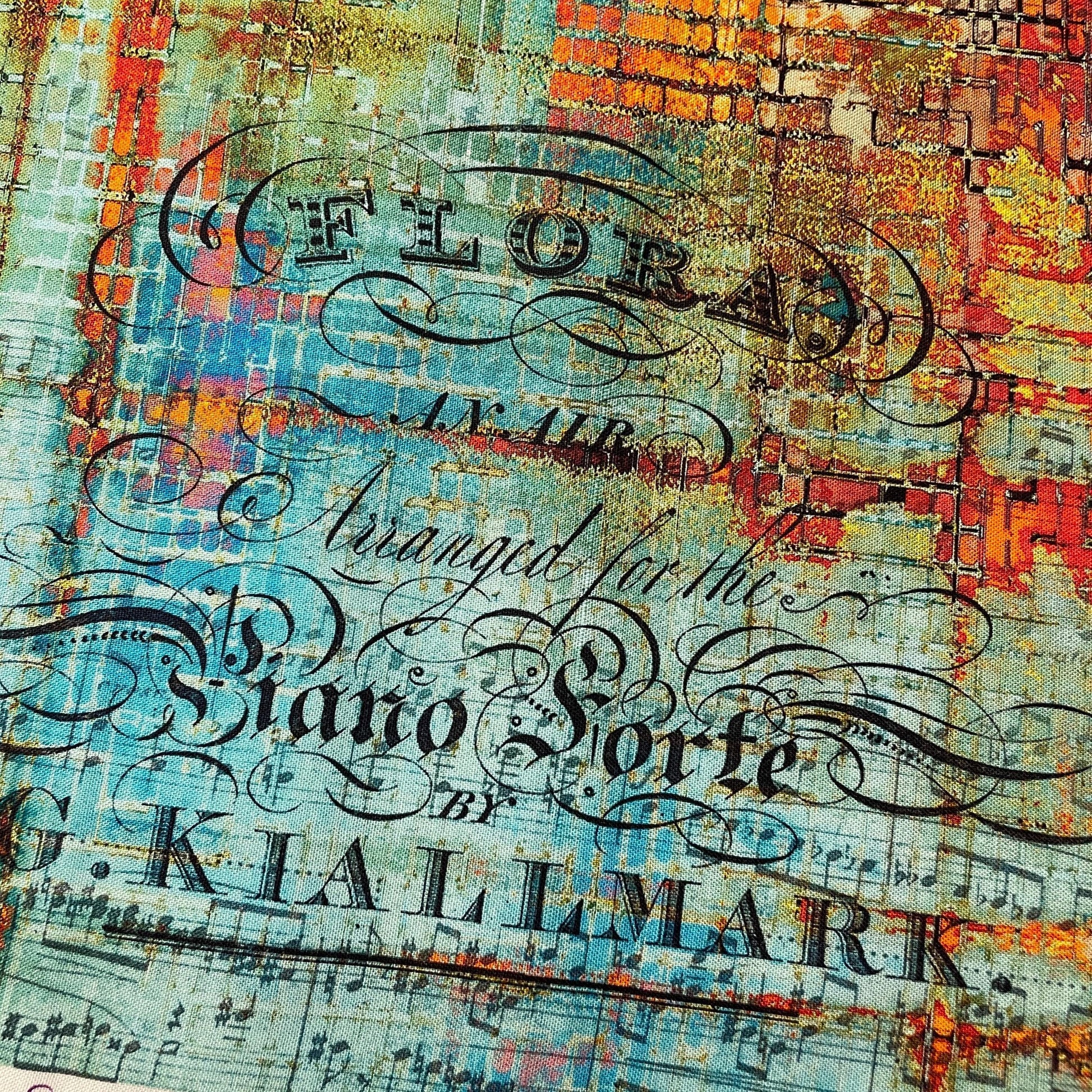 Tim Holtz Rusted Patina - 100% Cotton Fabric - FreeSpirit - Eclectic Elements - Abandoned Collection