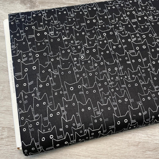 Cat fabric by the yard - Dear Stella - Having a Meowment- 100% Cotton