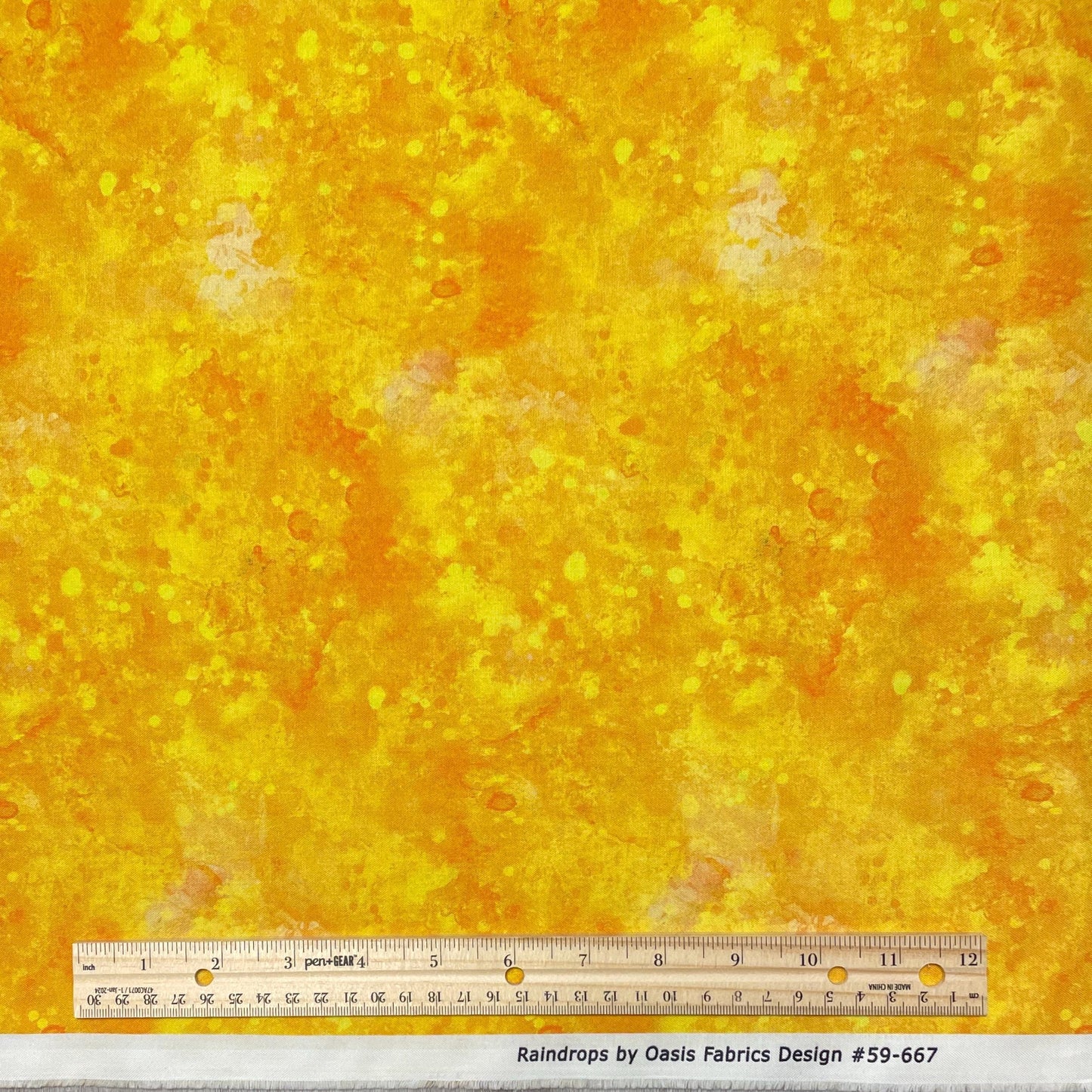 Yellow Blender Fabric - Raindrops Collection