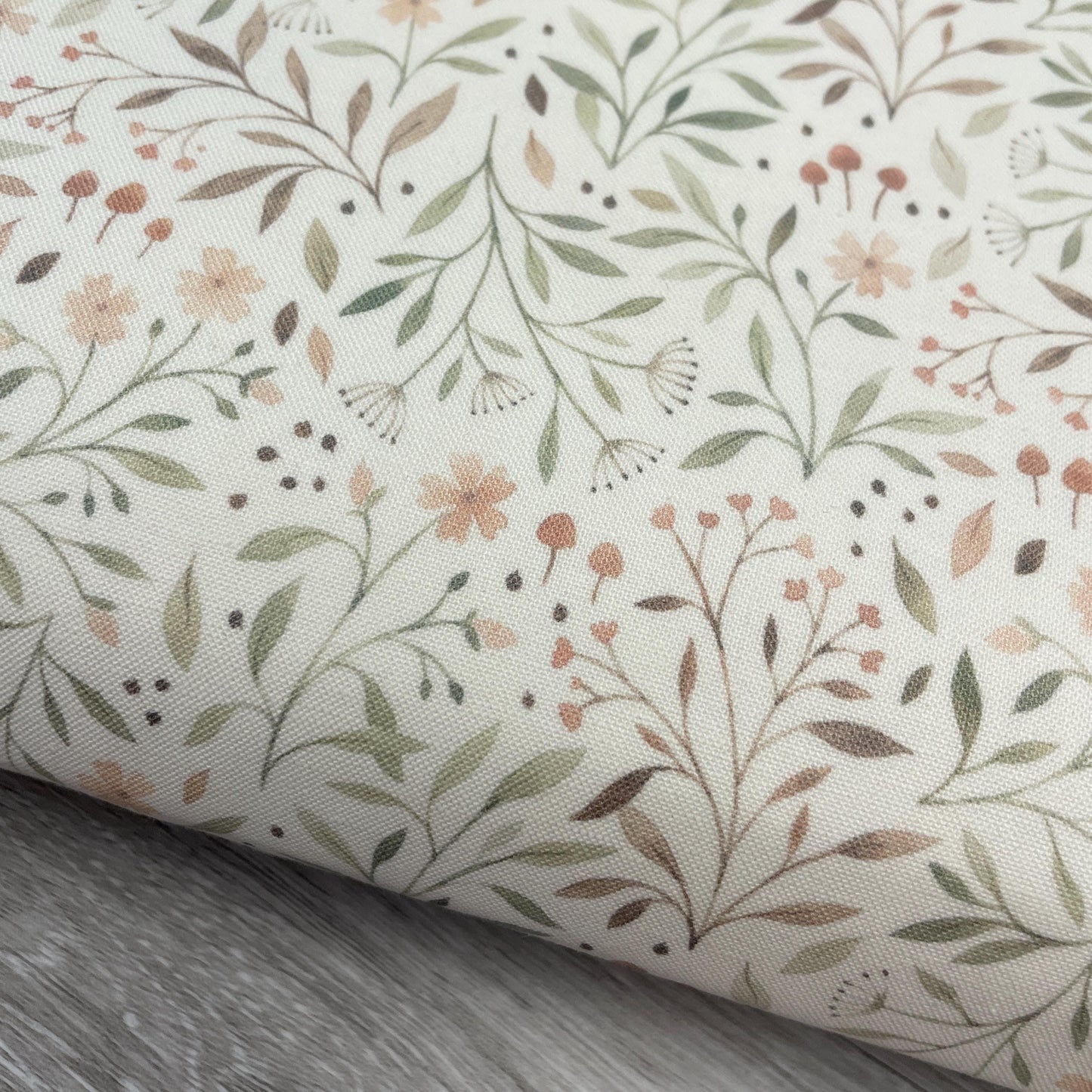 Dear Stella Leaves - Flora - Little Fawn & Friends - 100% Cotton Fabric - DNS1910 - Nature leaves foliage