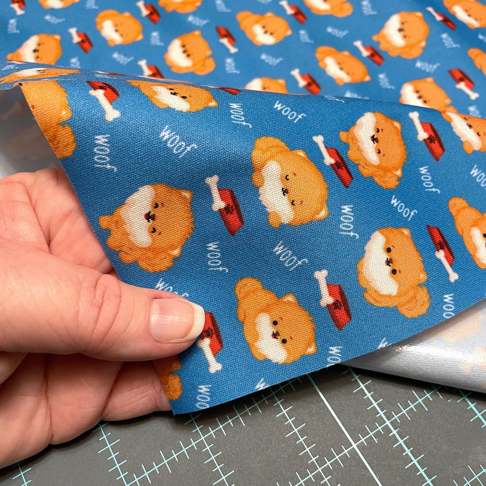 Dog PUL Waterproof Fabric - 1 mil - 60" wide - Pomeranian