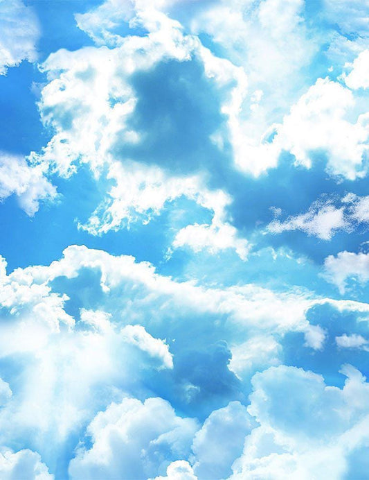 Cloud Fabric - Timeless Treasures - SKY-C8463 BLUE