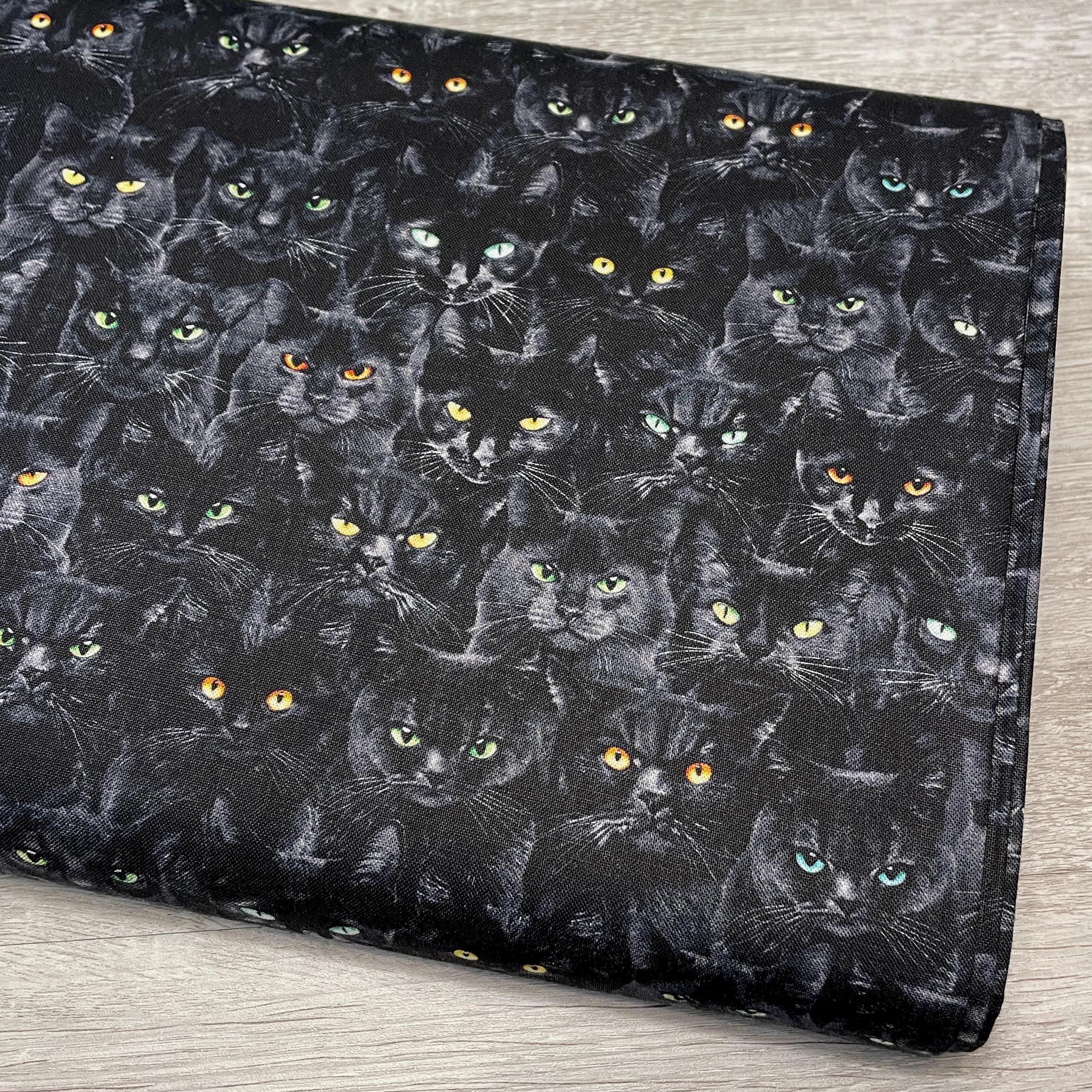 稀少4CDR/BLACK CATS&MAGIC 2017 Black Cat Fabric - Wicked Black Cats Magic - Timeless Treasures