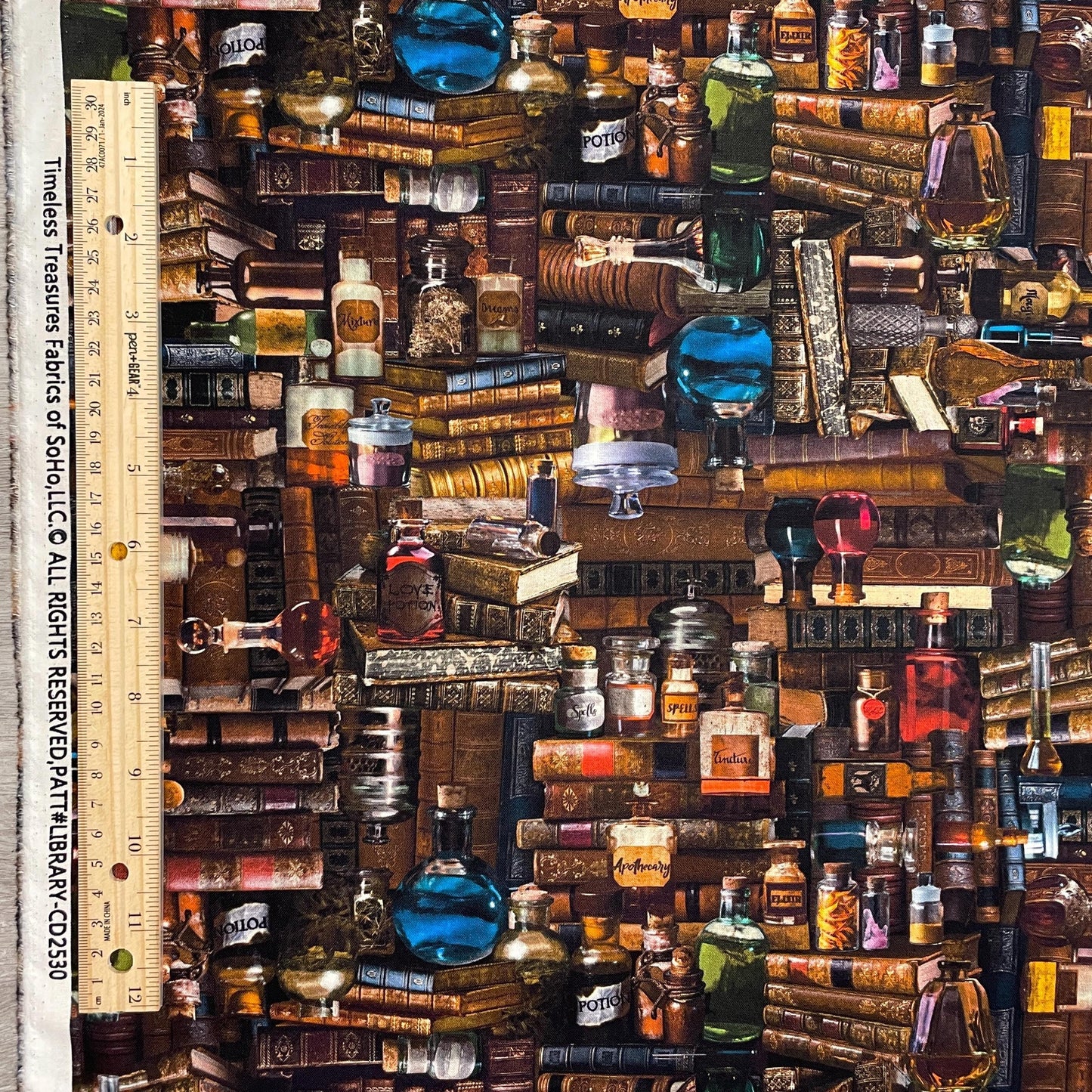 Magic Books and Potions - 100% Cotton Fabric - Timeless Treasures