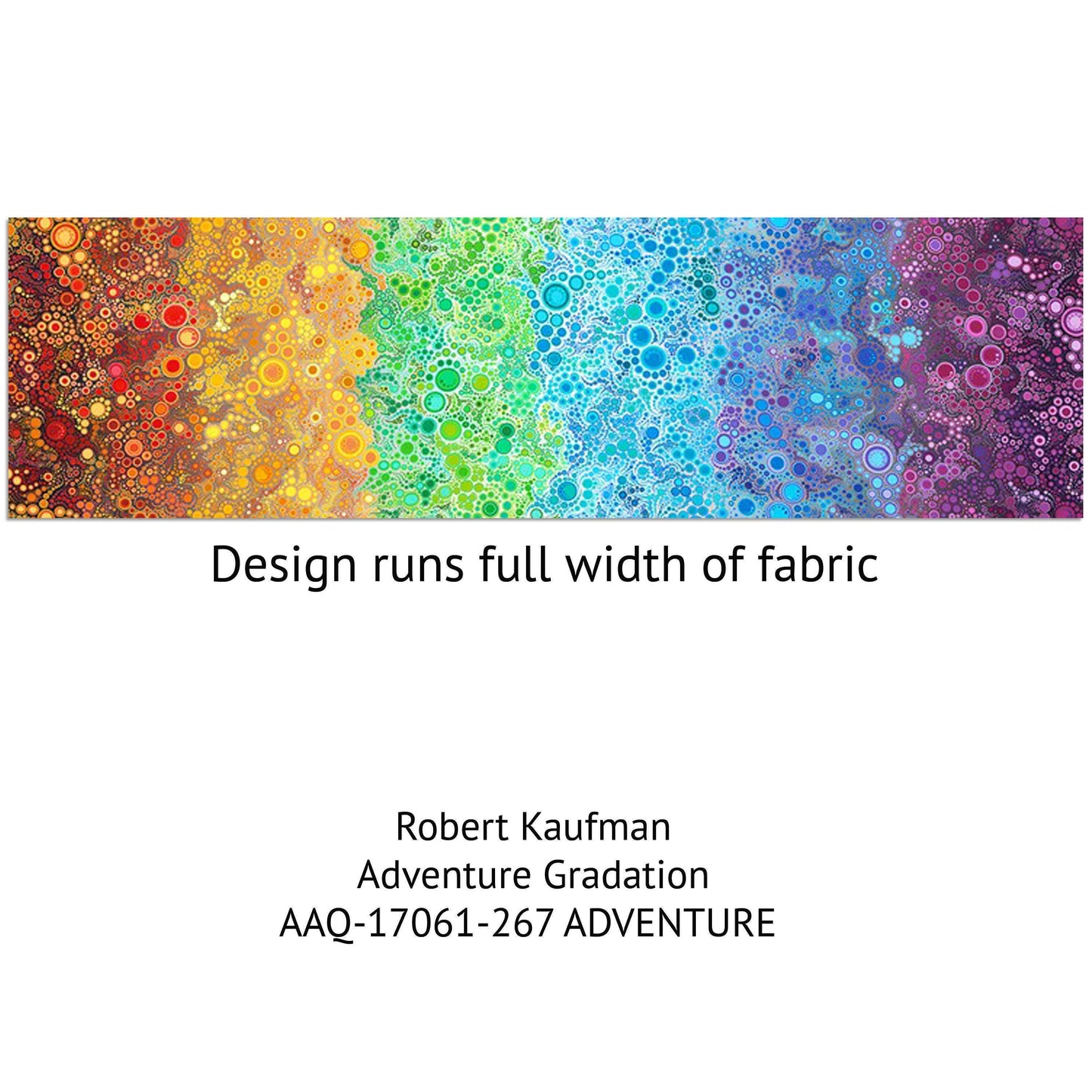 Rainbow Dots Fabric - Adventure Gradation - Robert Kaufman - Effervescence - 100% cotton