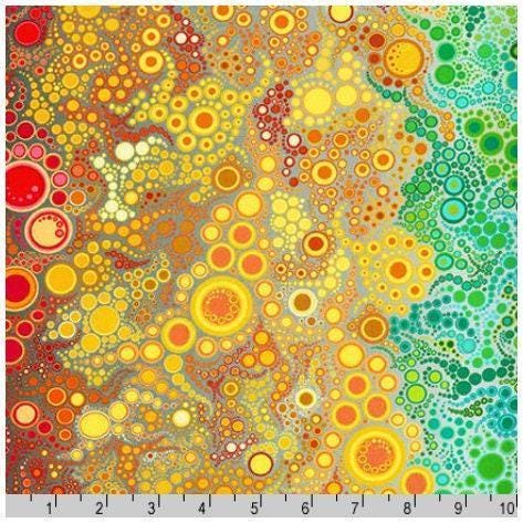 Rainbow Dots Fabric - Adventure Gradation - Robert Kaufman - Effervescence - 100% cotton