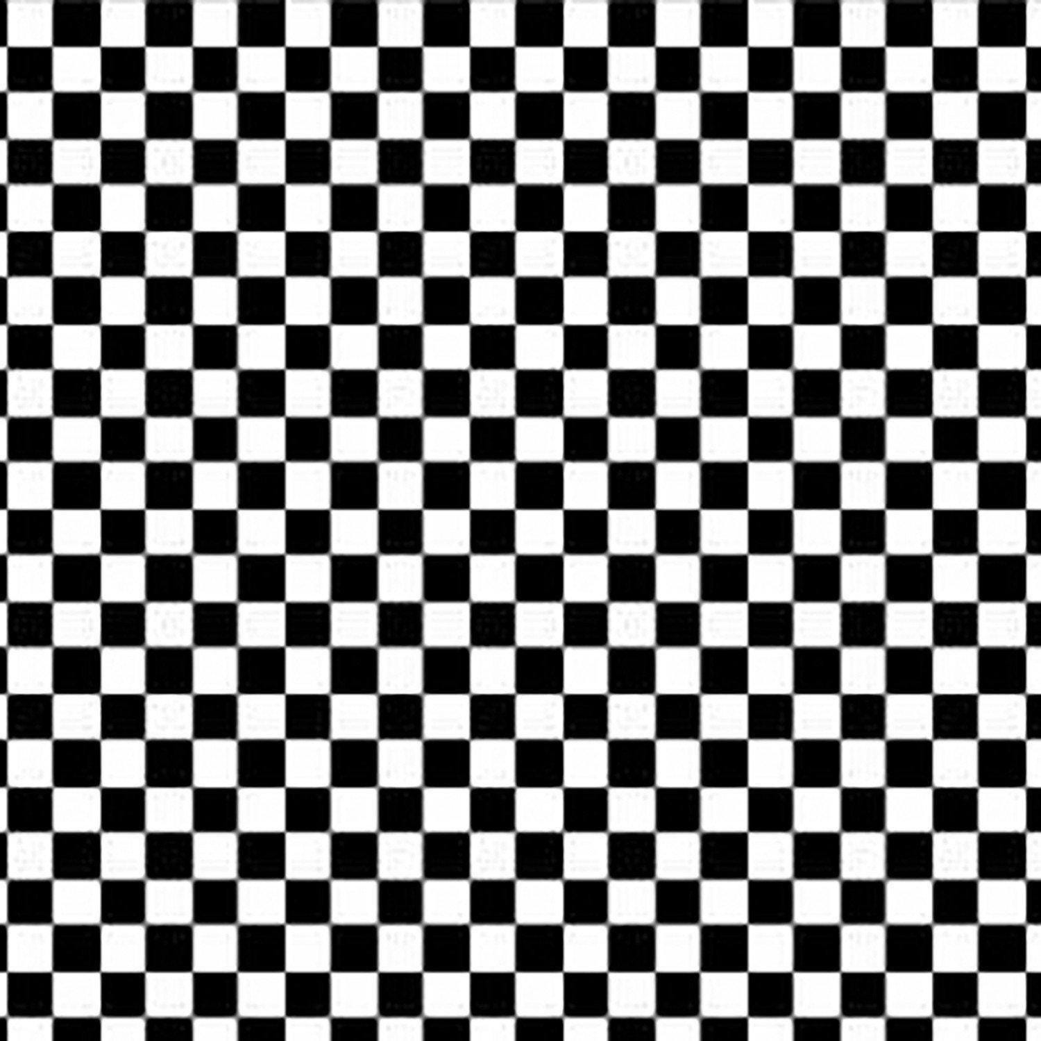 Checkerboard fabric - 1/4" check - 100% cotton - race car checkered flag -Oasis - black and white check