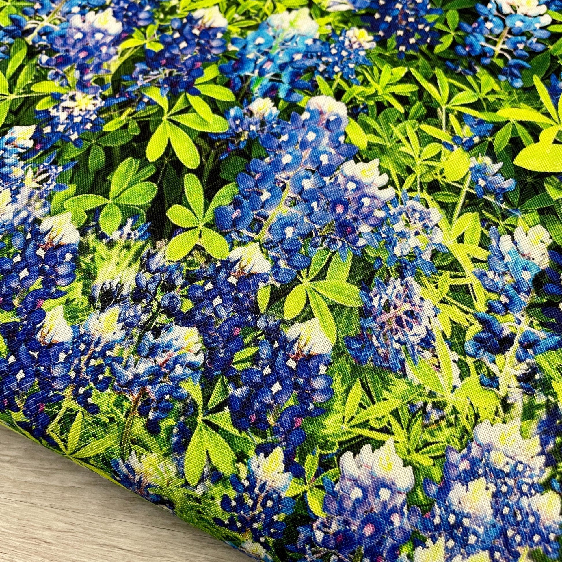 Bluebonnet Flowers - Benartex - 100% Cotton Fabric - Texas Flowers of Friendship