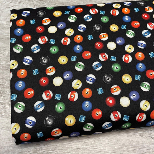 Billiard Balls Fabric - Follow Suit - Michael Miller - 100% cotton