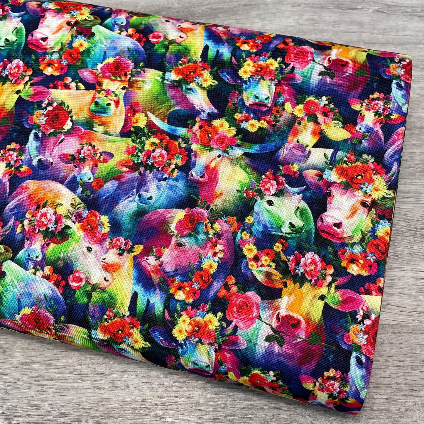 Cosmic Cow Fabric - 100% Cotton