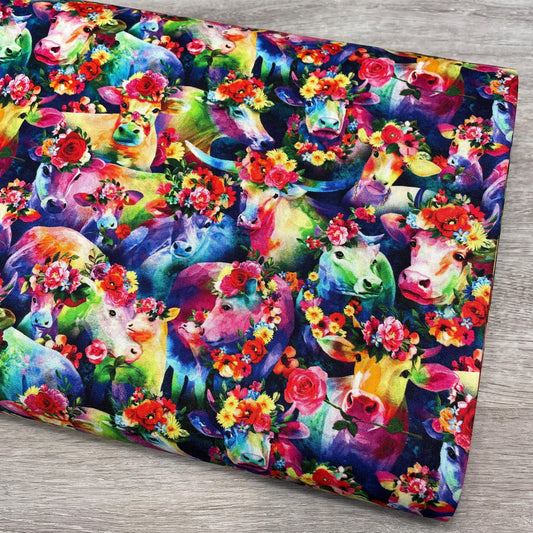 Cosmic Cow Fabric - 100% Cotton