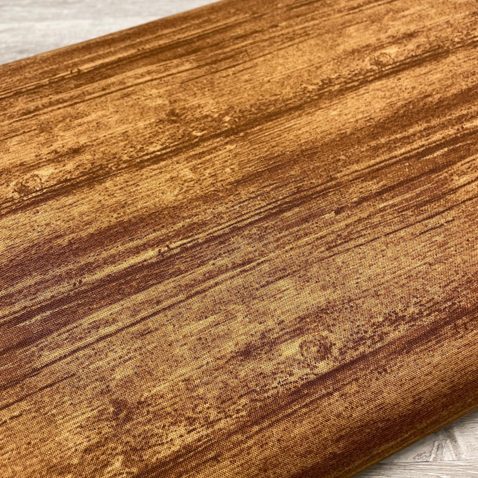 Washed Wood Fabric - Nutmeg Brown - 100% Cotton - Benartex Contempo Studio