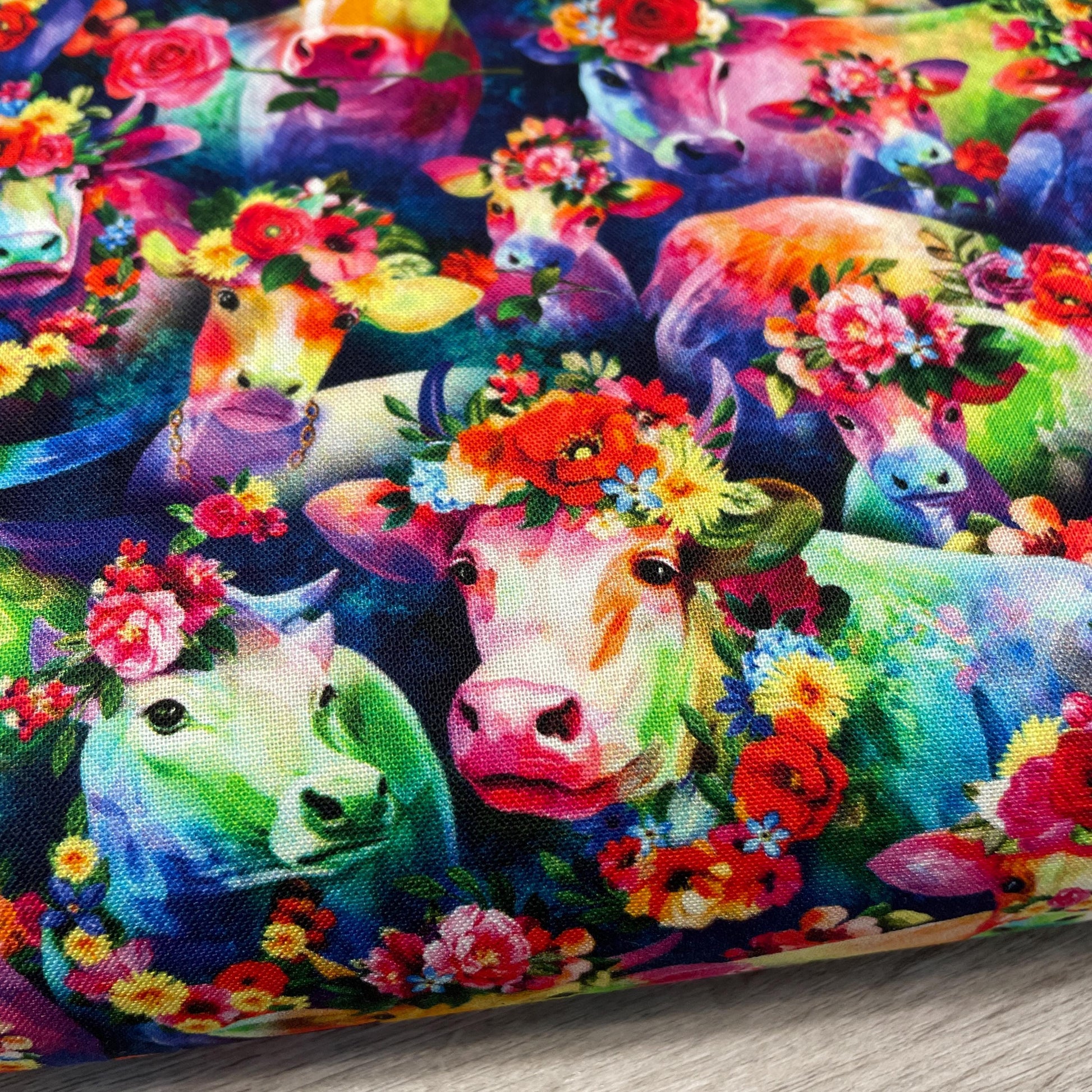 Cosmic Cow Fabric - 100% Cotton