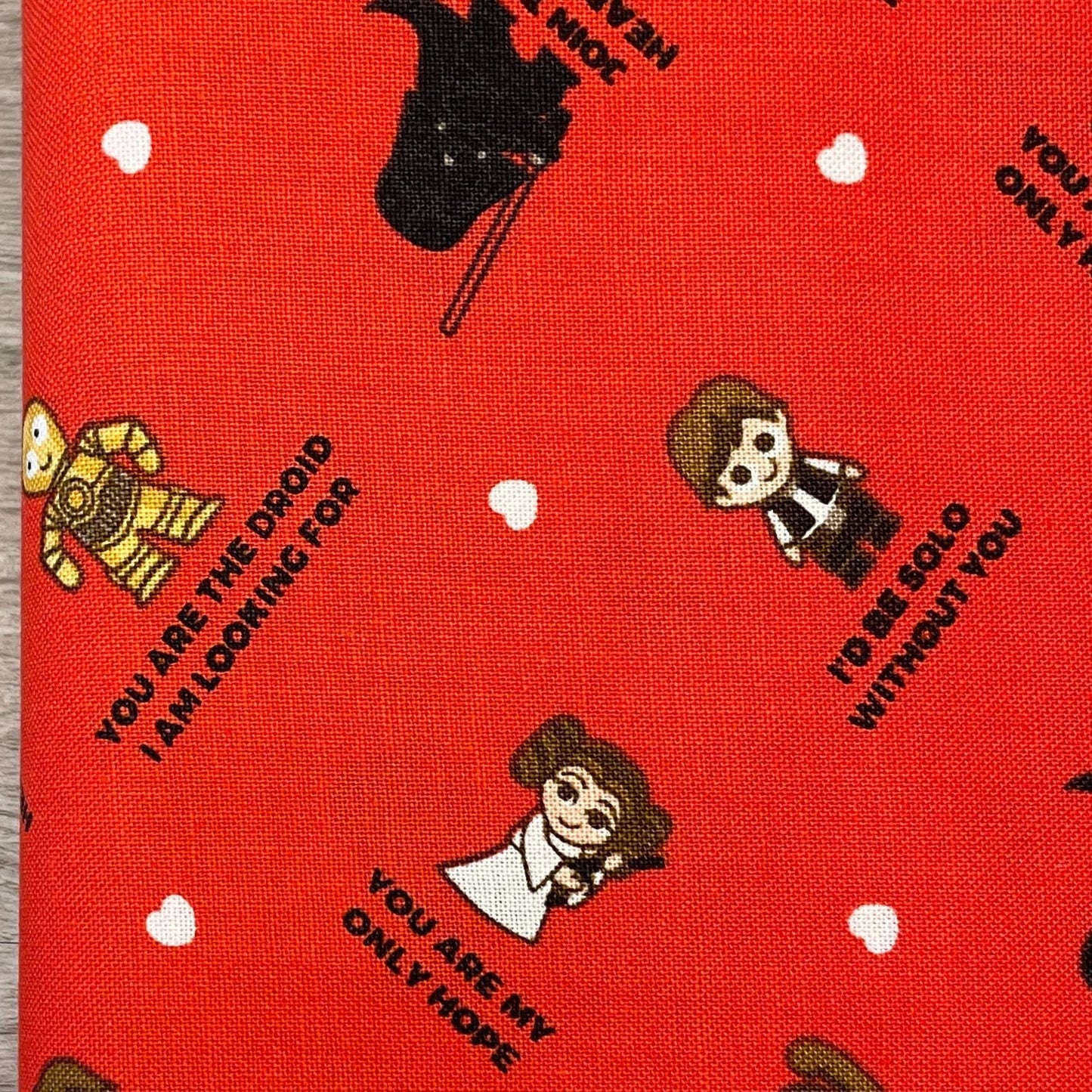 Star Wars Fabric - Character Valentine Greeting