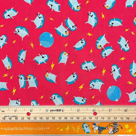 Dancing Hedgehog fabric - ABC Dance