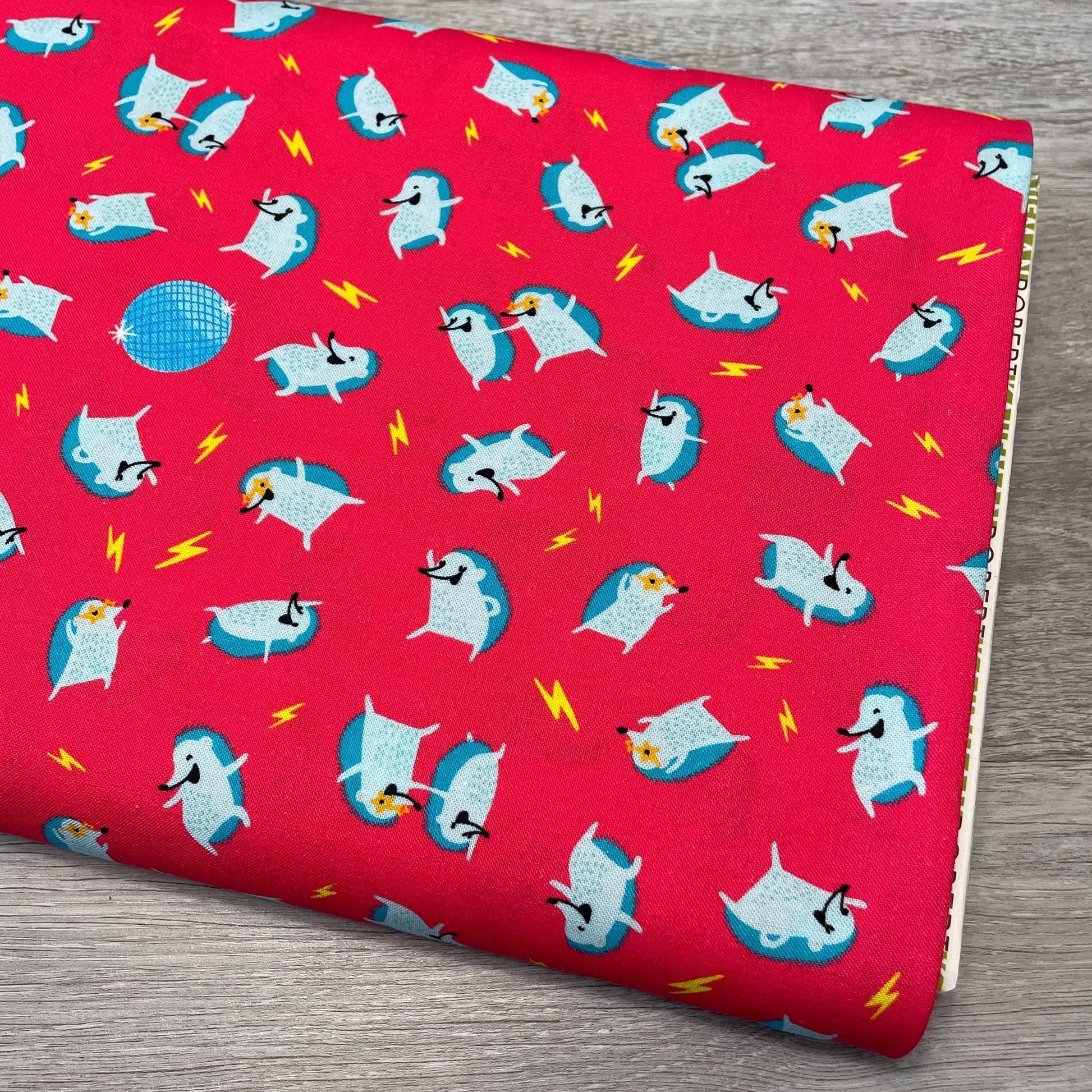Dancing Hedgehog fabric - ABC Dance