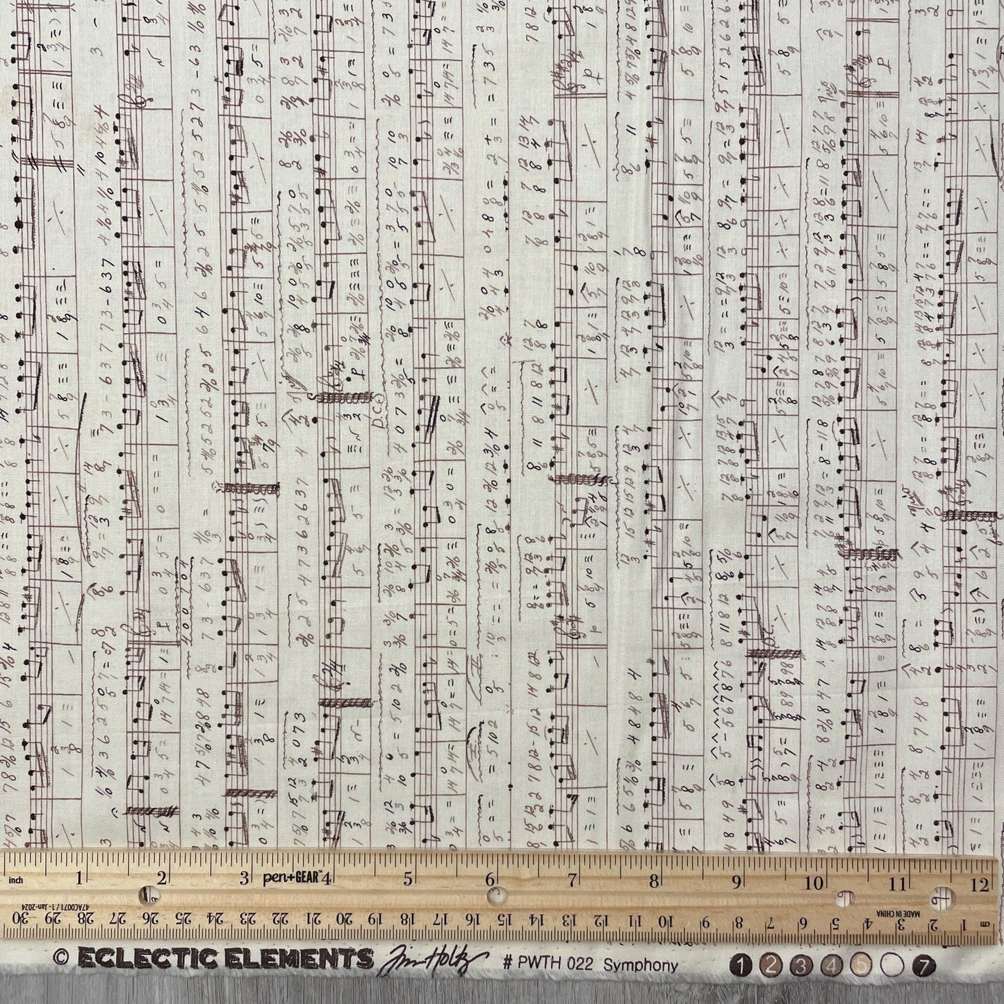 Tim Holtz Symphony - Neutral - 100% Cotton Fabric - FreeSpirit - Eclectic Elements - Foundations Collection