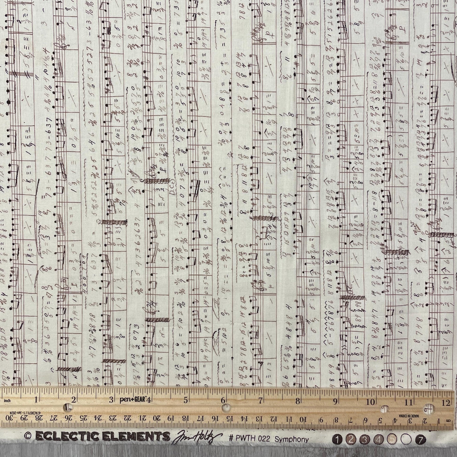 Tim Holtz Symphony - Neutral - 100% Cotton Fabric - FreeSpirit - Eclectic Elements - Foundations Collection