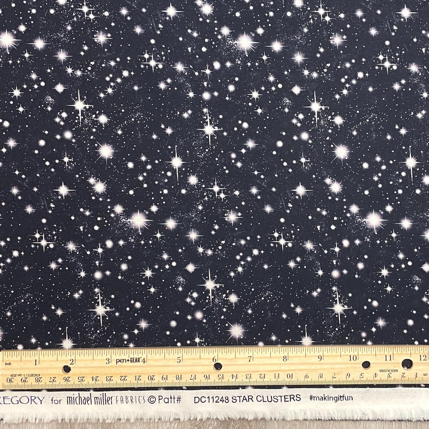 Star Clusters - Cotton Fabric - Michael Miller - DC11248-BLUE-D