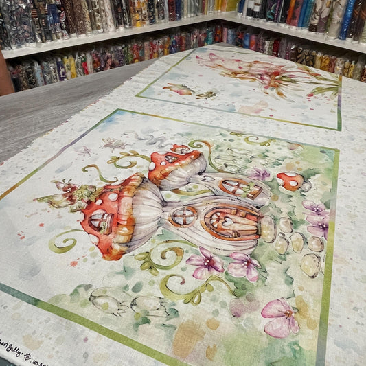 Fairy Panel - Fairy Garden Pillow Panel - 24" x 42"