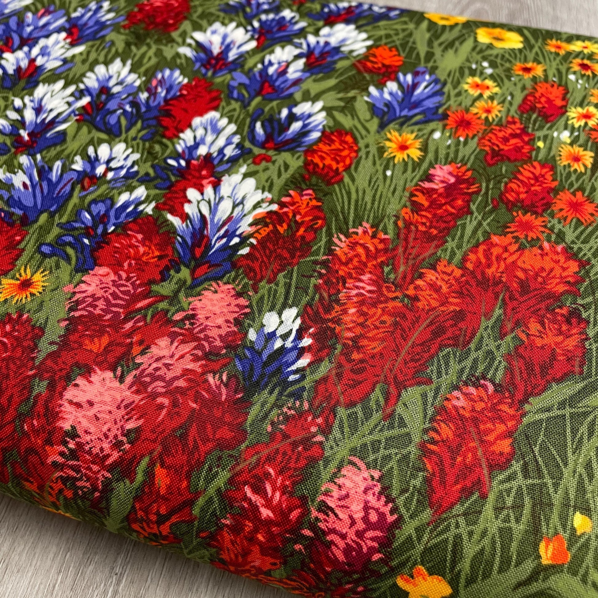 WildFlower Fabric - Michael Miller - 100% Cotton CX0400-MULT-D - Texas Wildflowers