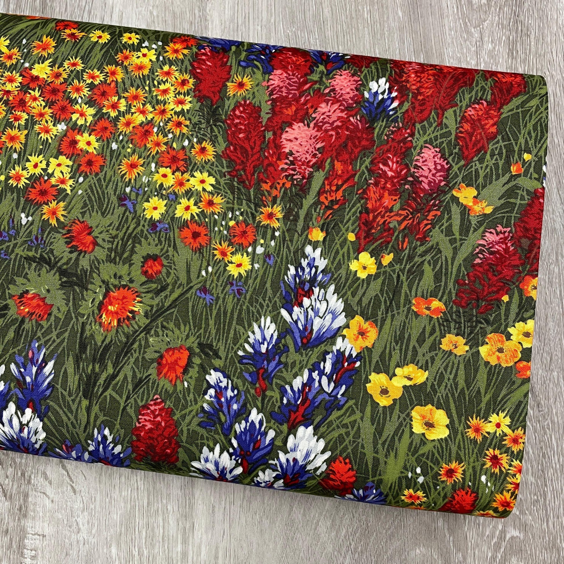 WildFlower Fabric - Michael Miller - 100% Cotton CX0400-MULT-D - Texas Wildflowers