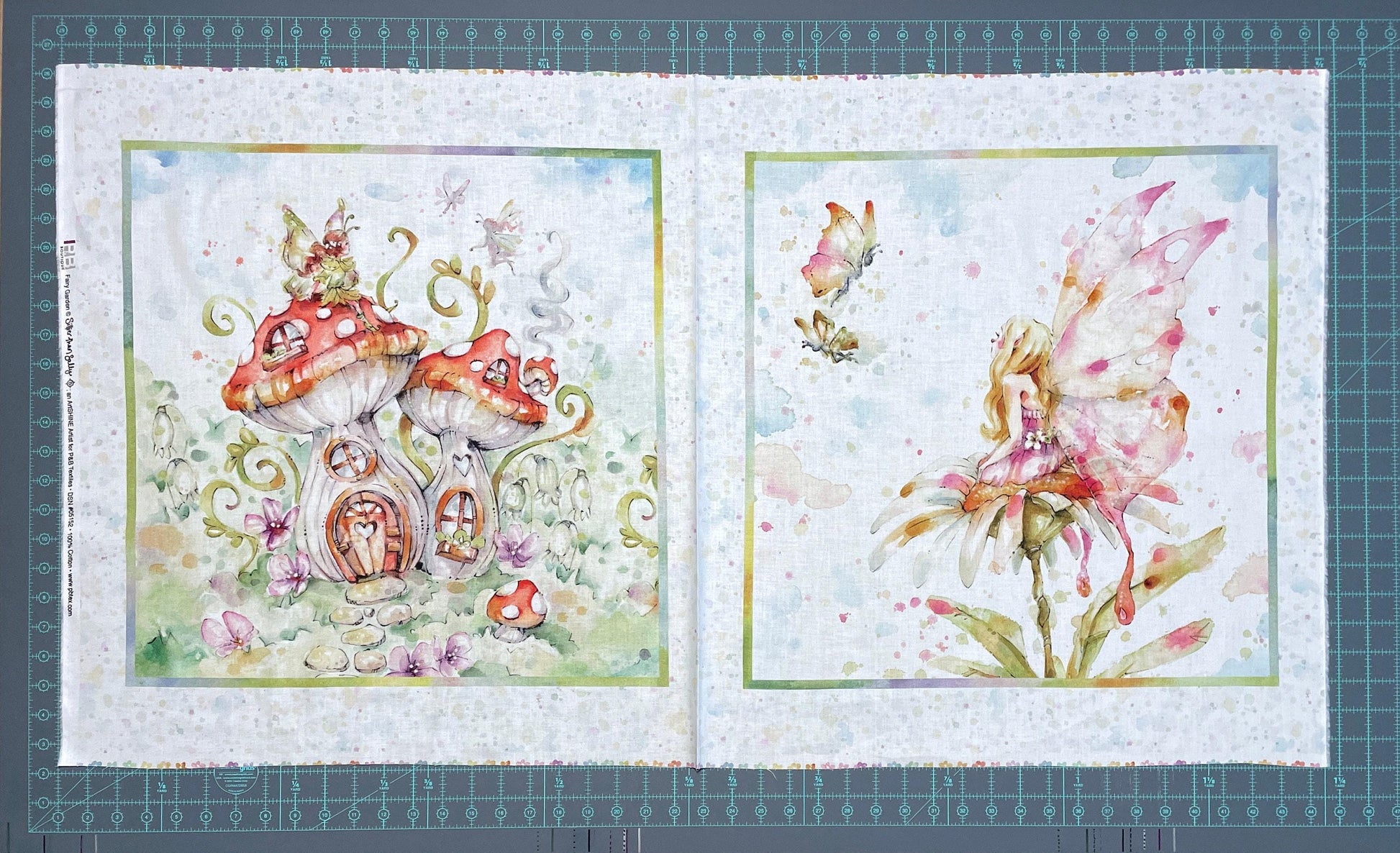 Fairy Panel - Fairy Garden Pillow Panel - 24" x 42"