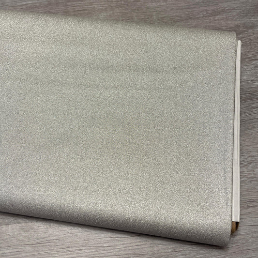 Silver Quilting Cotton - Metallic Silver - Maywood Studio Starlight Metallics - MASM1000-K