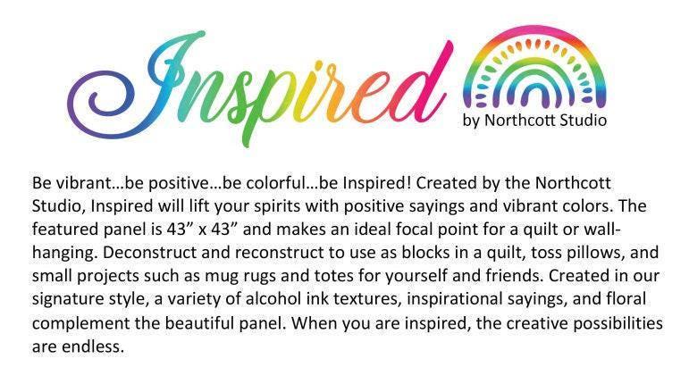 Inspired Alcohol Ink Blobs Fabric - DP26699-52 Yellow - 100% Cotton - Northcott - Bright Yellow Blender