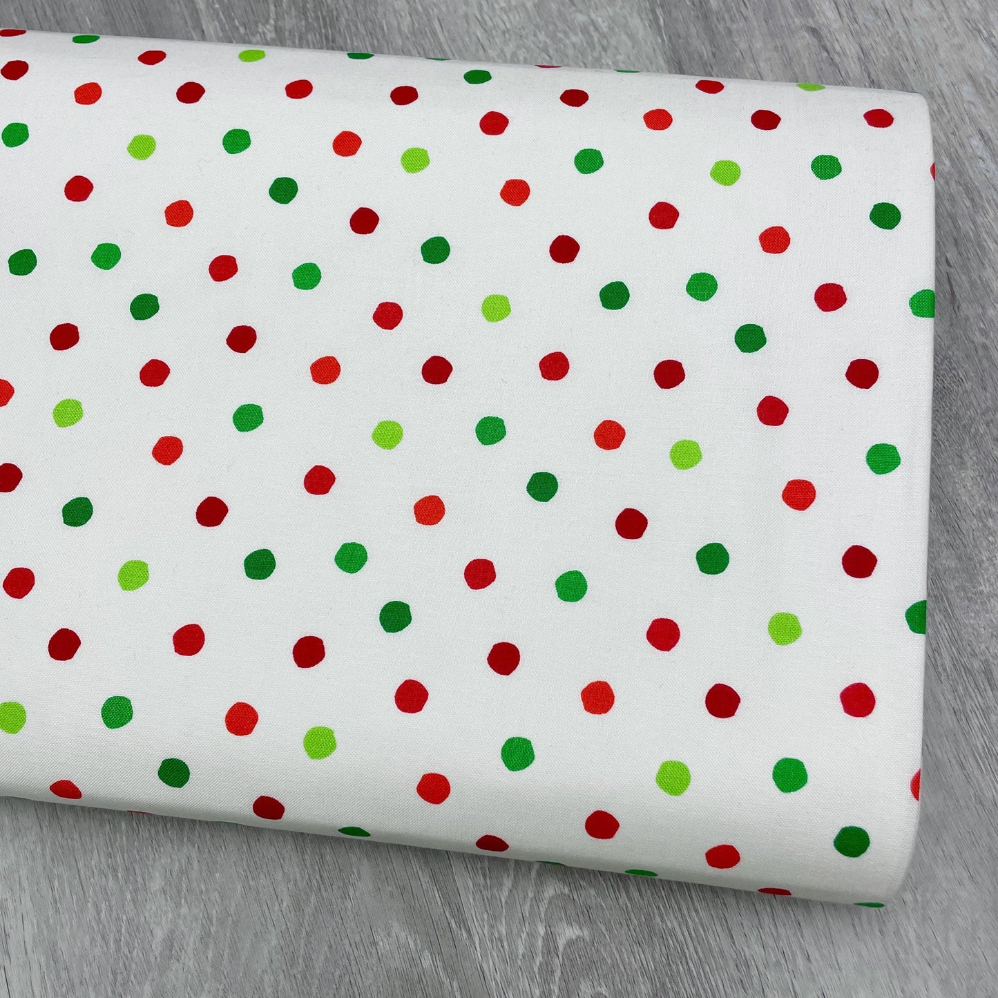 Christmas Polka Dot Fabric - Celebrate Seuss - Robert Kaufman - 100% cotton - ADE-12778-203 - Holiday Grinch Coordinate