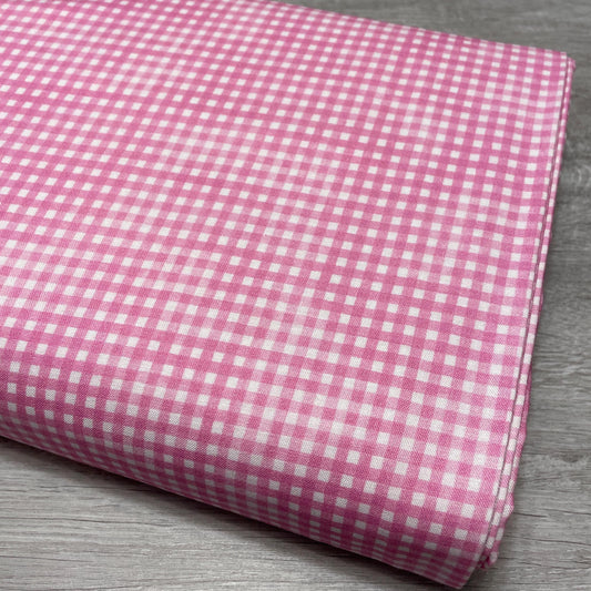 Fuchsia Gingham Fabric - Sorbet collection