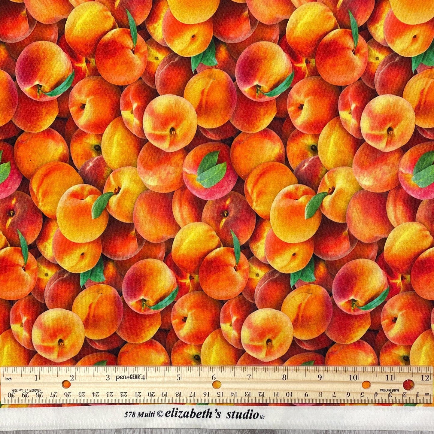 Peach Fabric - Food Festival collection