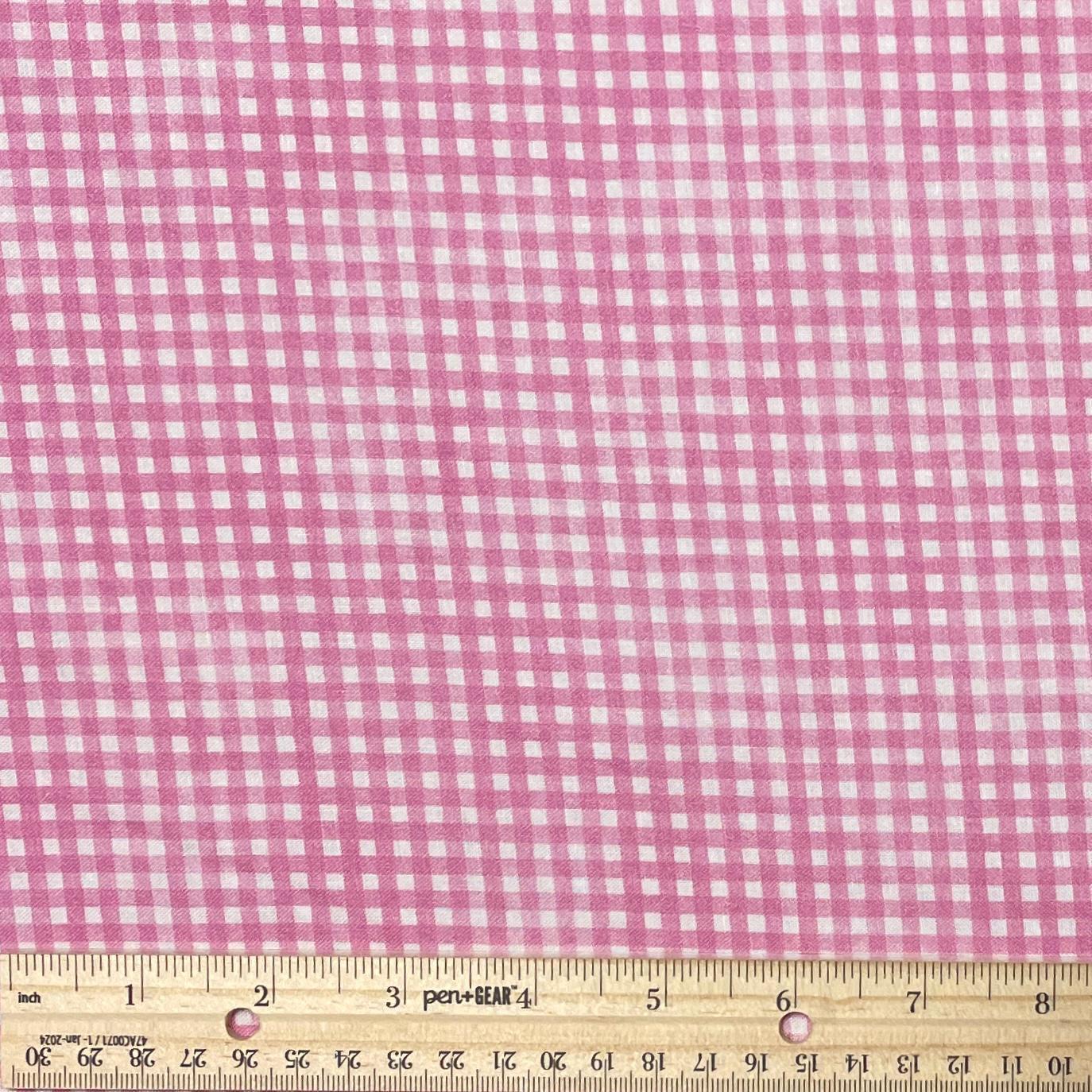 Fuchsia Gingham Fabric - Sorbet collection
