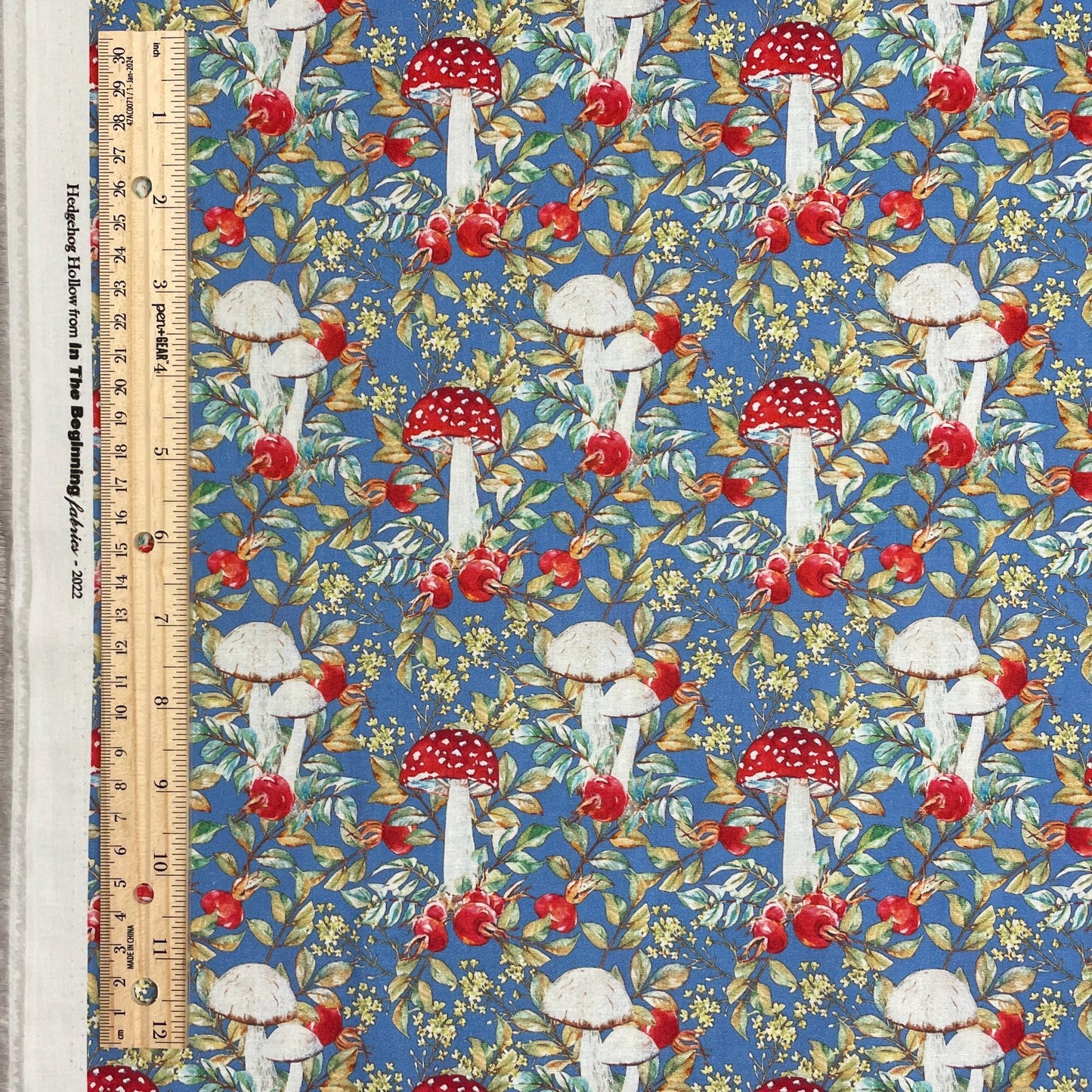 Hedgehog Hollow - Mushroom Fabric 7HH-1 - In The Beginning Fabrics - 100% Cotton