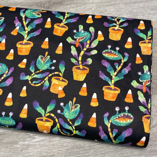 Plant Monsters Fabric - Audrey - Halloween Monsters Collection