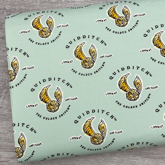 Harry Potter fabric - Quidditch Mint