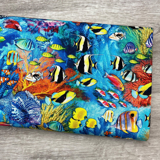 Fish Fabric - Michael Miller - Jewels of the Sea - 100% Cotton