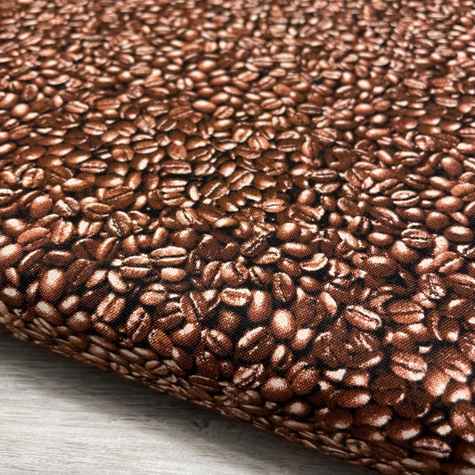 Coffee fabric - Coffee Beans by Elizabeth's Studio