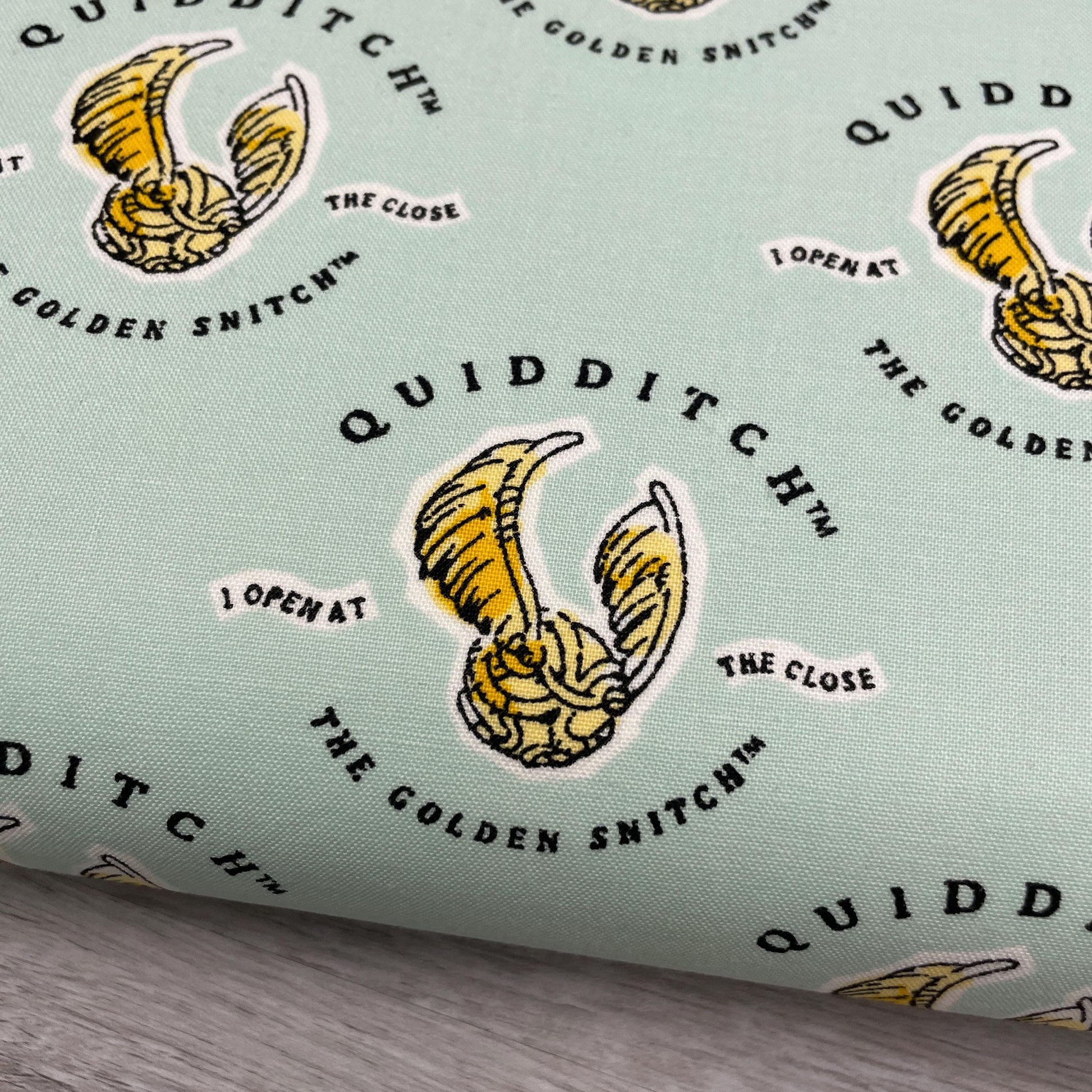 Harry Potter fabric - Quidditch Mint